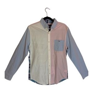 Vineyard Vines Mens Size Small Party Oxford Slim Tucker Shirt Long Sleeve-118